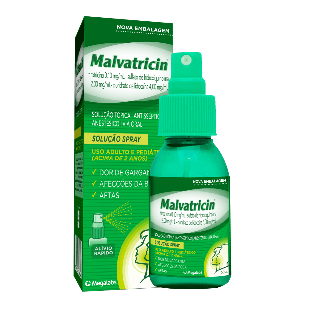 Malvatricin Caixa 50ml Spray Bucal