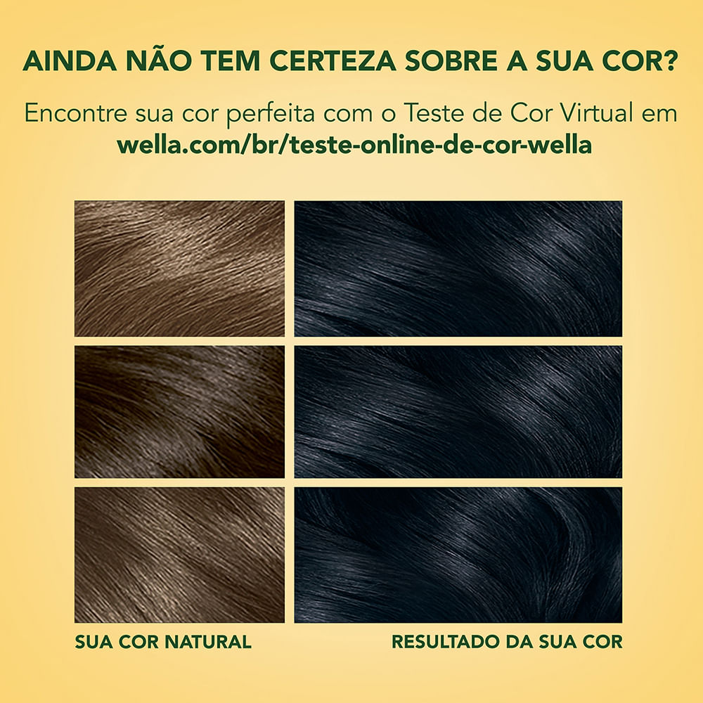 Coloração Capilar Wella Soft Color Nº 20 - Tonalidade Preto - Imagem 4