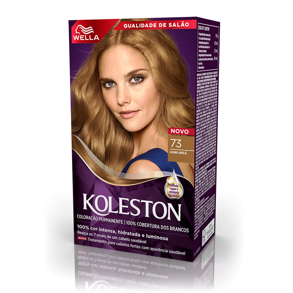 Tintura Koleston Wella-73 Louro Avelã - Imagem 2