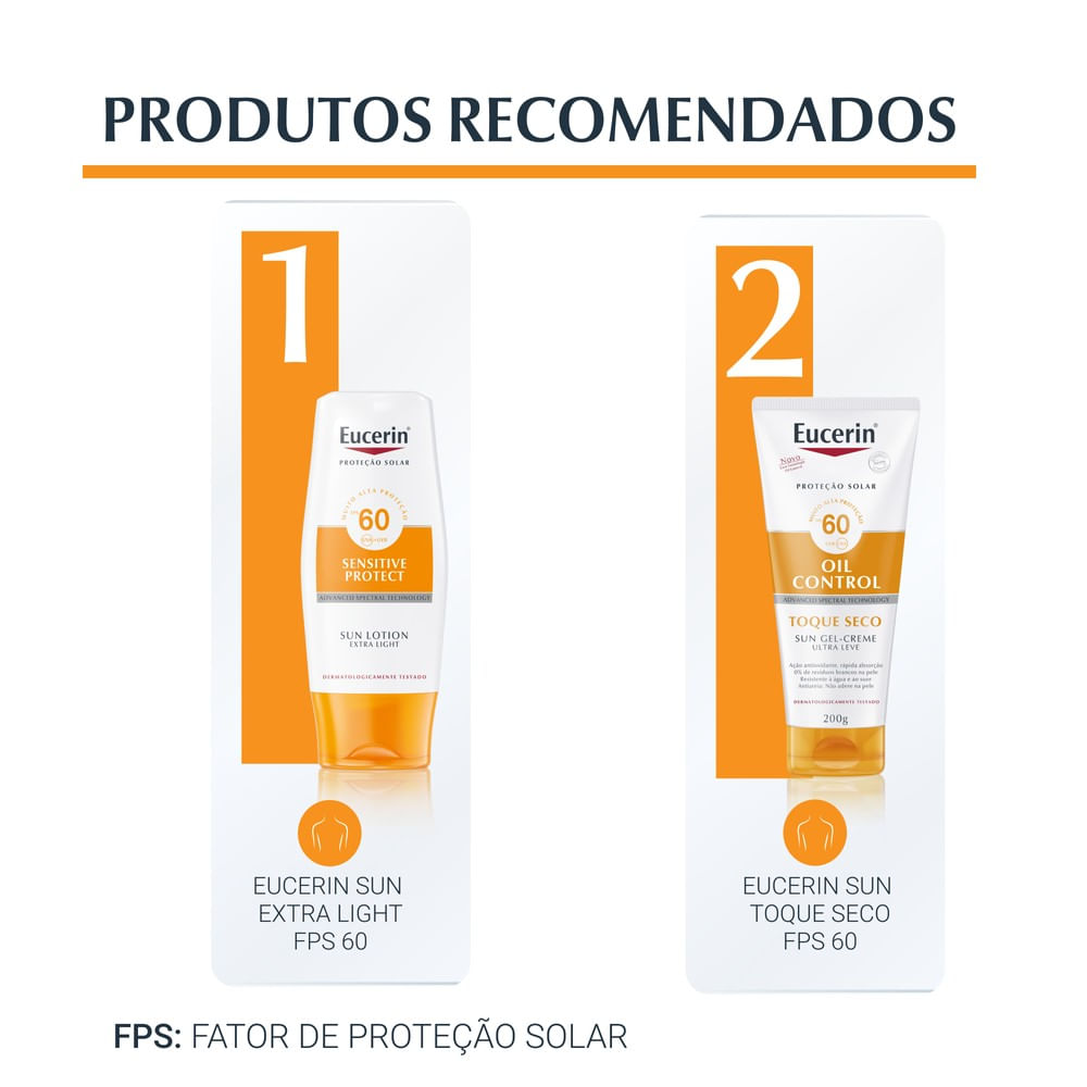 EUCERIN Protetor Solar Facial Ultra Fluido FPS 60 50ml, Hydro Fluid, Antioleosidade, Antioxidante, Rosto, Proteção UVA, UVB e Luz Visível - Imagem 2