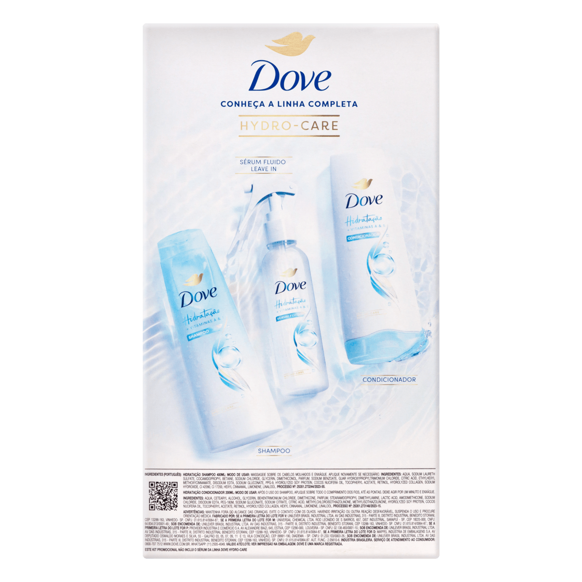 Shampoo 400ml + Condicionador 200ml Vitamina A & B Dove Hidratação - Imagem 4