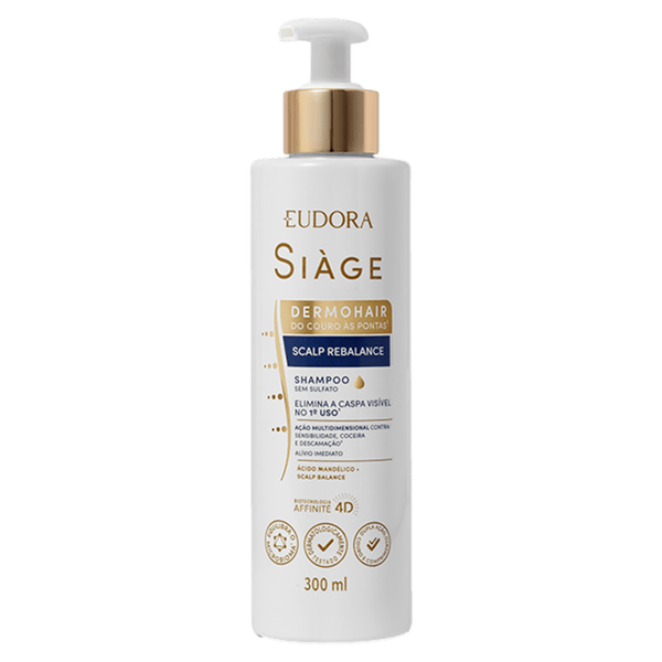 Shampoo Eudora Siàge Scalp Rebalance Pump - 300ml