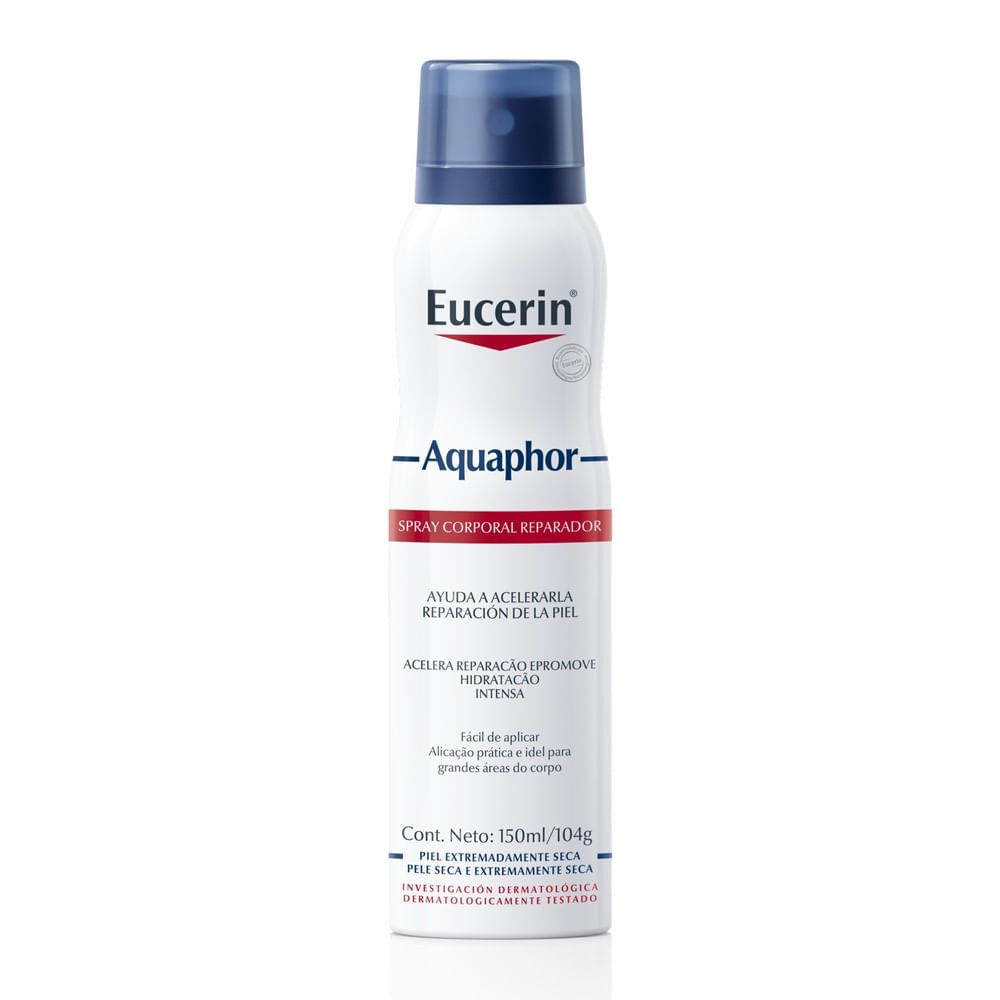 EUCERIN Spray Corporal Reparador Aquaphor 150ml, Hidratação Intensiva 360°, Hidratante Corporal