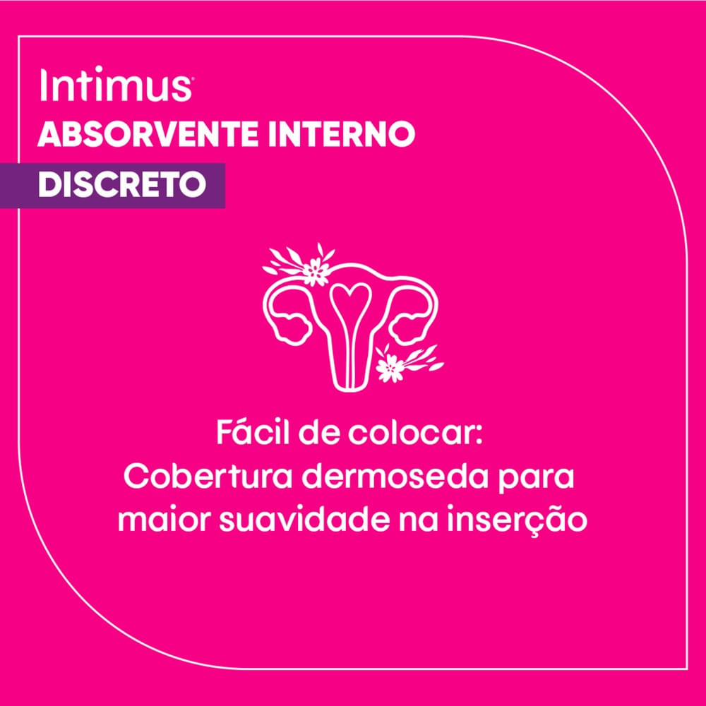 Absorvente Interno Intimus Médio Caixa Leve 16 Pague 15 Unidades - Imagem 4