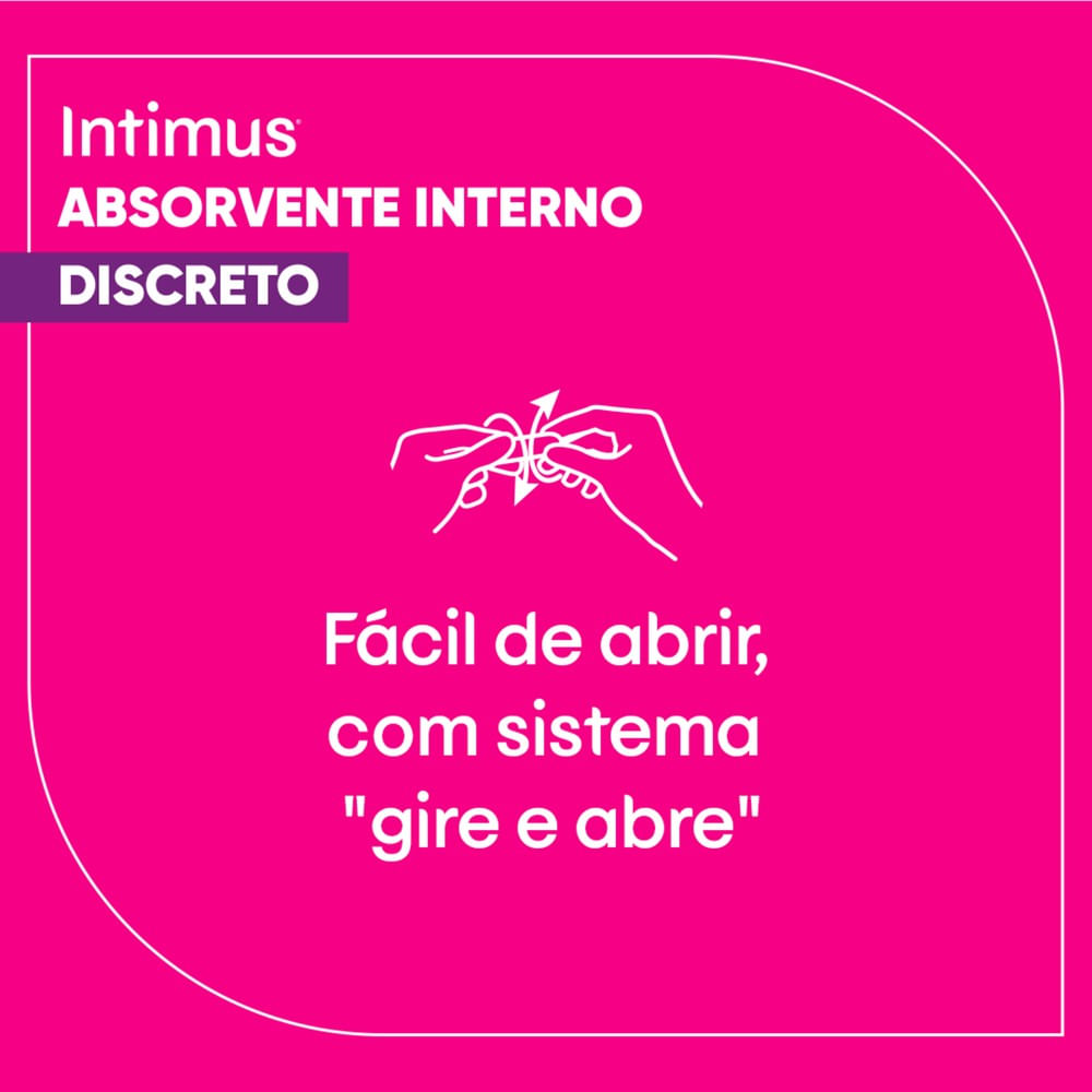 Absorvente Interno Intimus Médio Caixa Leve 16 Pague 15 Unidades - Imagem 5