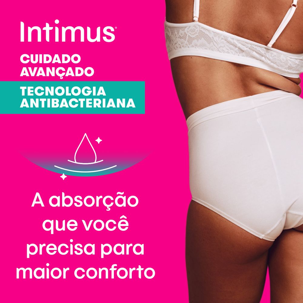 Absorvente Intimus® Tecnãologia Antibacteriana C/Abas - 14un - Imagem 5
