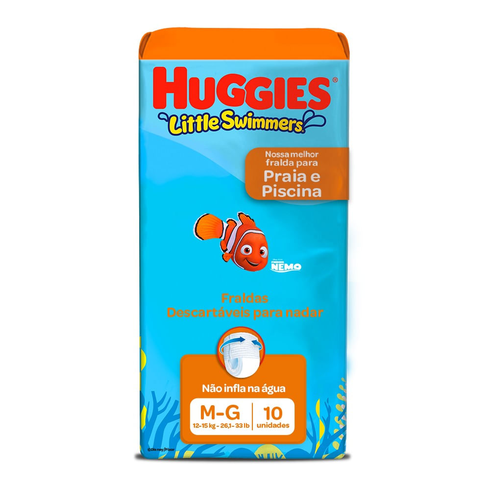 Fralda Huggies Little Swimmers 10 unidades M-G