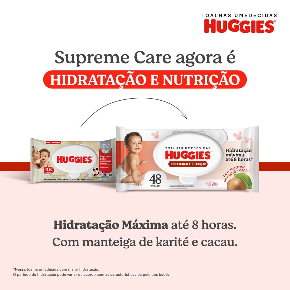 Lenços Huggies Hidratação e Nutrição Contra Assaduras 4x48Un - Imagem 12