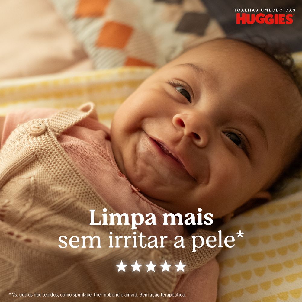 Lenços Huggies Higiene Superior Limpam 2x Mais 4 x 48 Un - Imagem 4