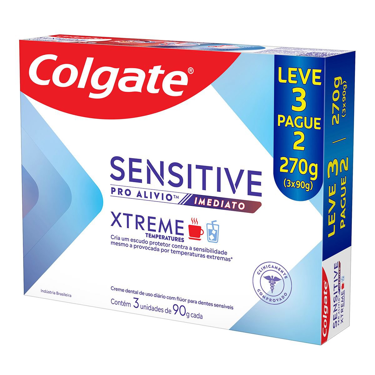 Creme dental Sensitive Pro Alívio Imediato Xtreme 3x90g - Imagem 3