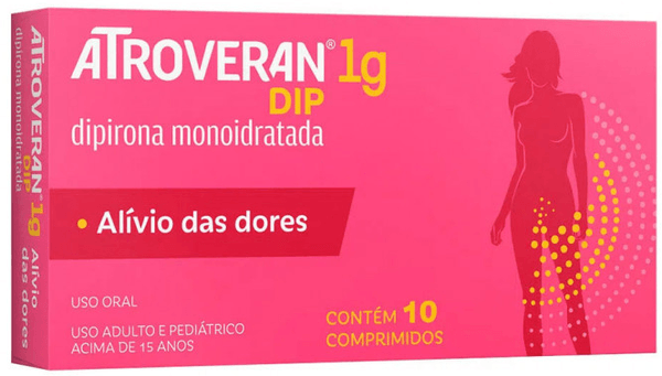 Analgésico Dipirona Atroveran 1G Comprimido 10 Unidades