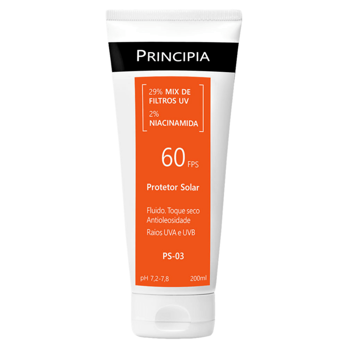 Protetor Solar Corporal Fluido FPS 60 Principia 200ml