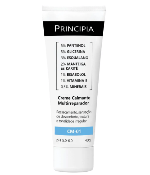 Creme Calmante Multirreparador Principia Skincare Mix de Ativos 40g