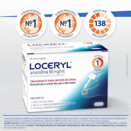 Loceryl 50Mg/Ml Esmalte Para Micose De Unha Galderma - 2,5Ml