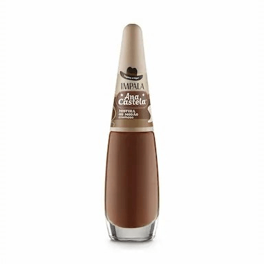 Esmalte Ana Castela Mistura os Modão Cremoso Marrom Caramelo 7,5ml Impala