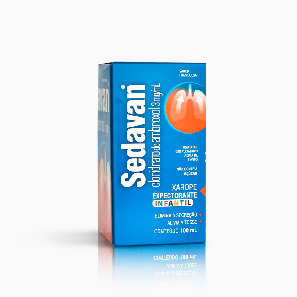 Xarope Expectorante Infantil Cloridrato De Ambroxol Sedavan 3Mg/Ml 100Ml
