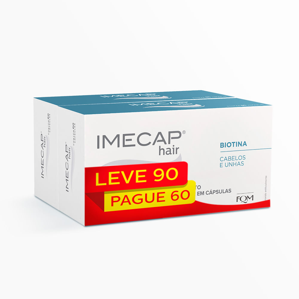 Suplemento Nutricosmético Imecap Hair Max Cabelos E Unhas 90 Cápsulas