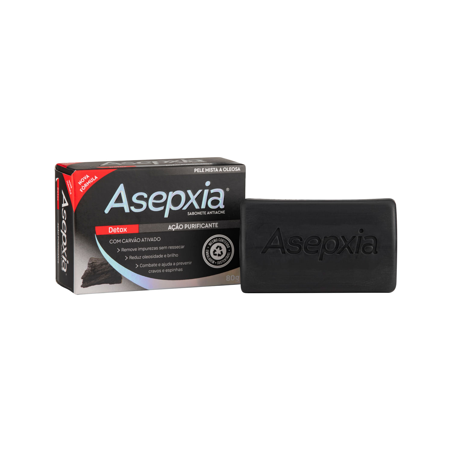 Sabonete Asepxia Detox 80G - Asepxia