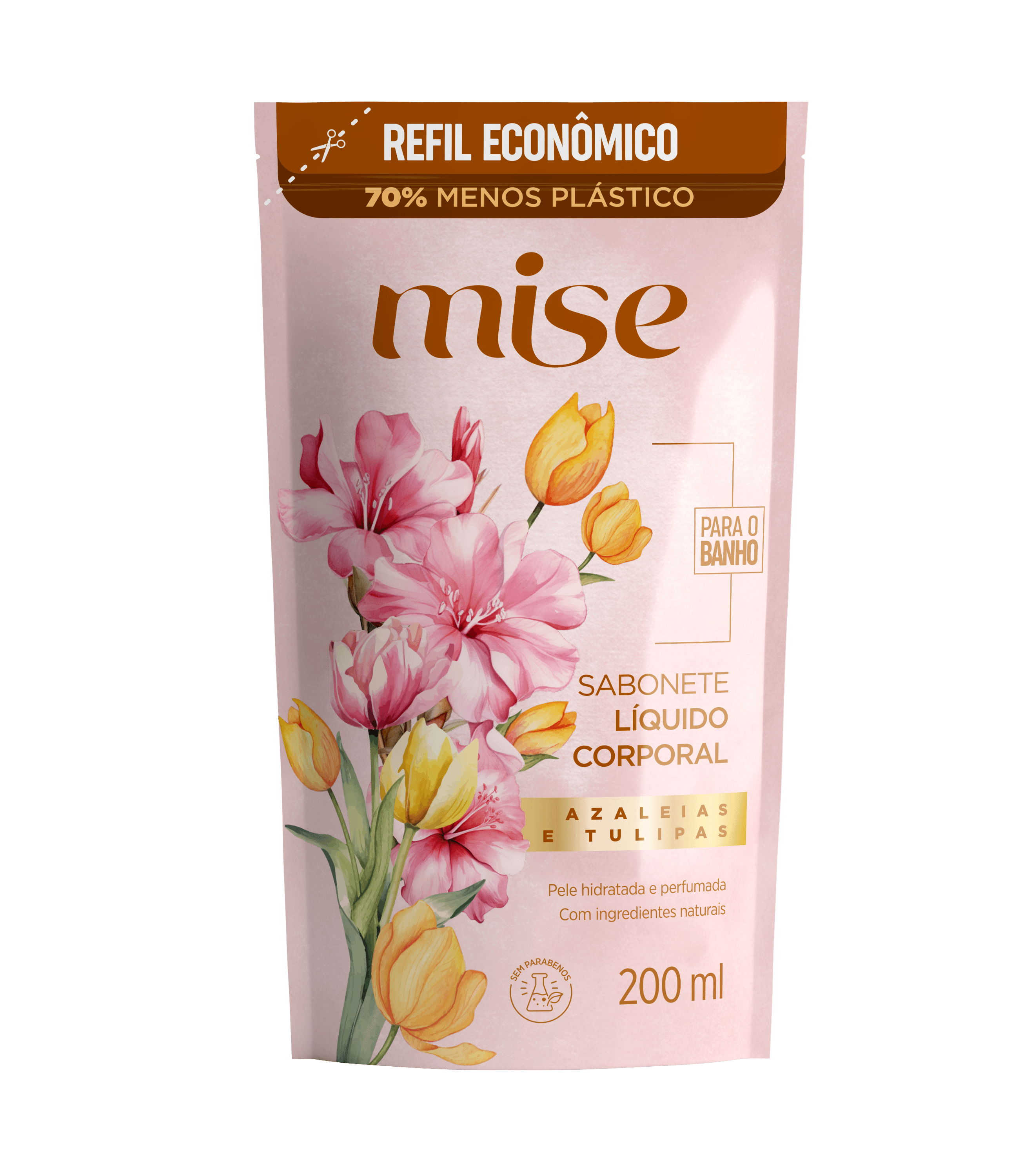 Sabonete LIquido Mise Azaleias e Tulipas Refil - 200ml