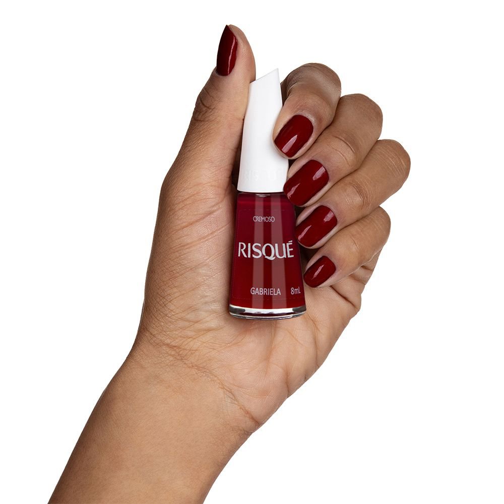 Esmalte Risqué Vermelho Cremoso Gabriela 8ml - Imagem 2