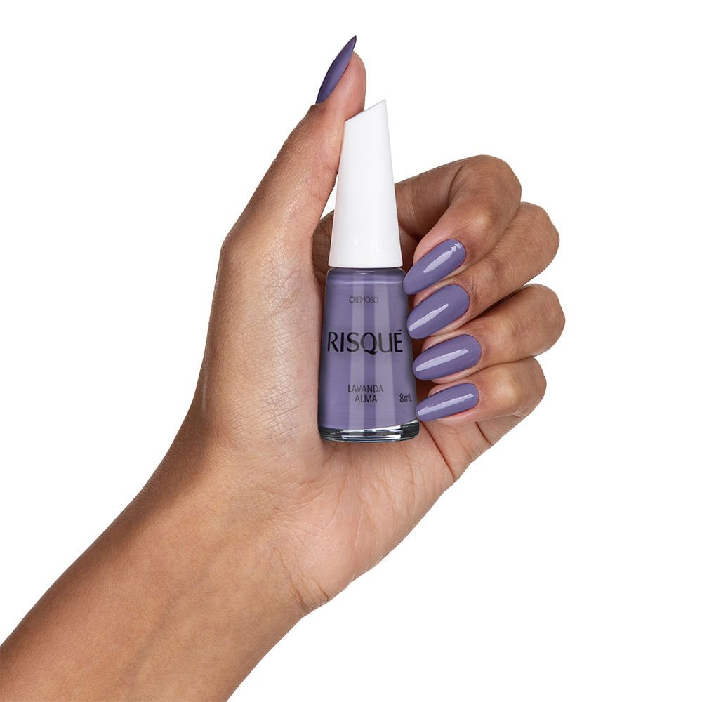 Esmalte Risqué Colorido Cremoso Lavanda Alma 8ml - Imagem 2