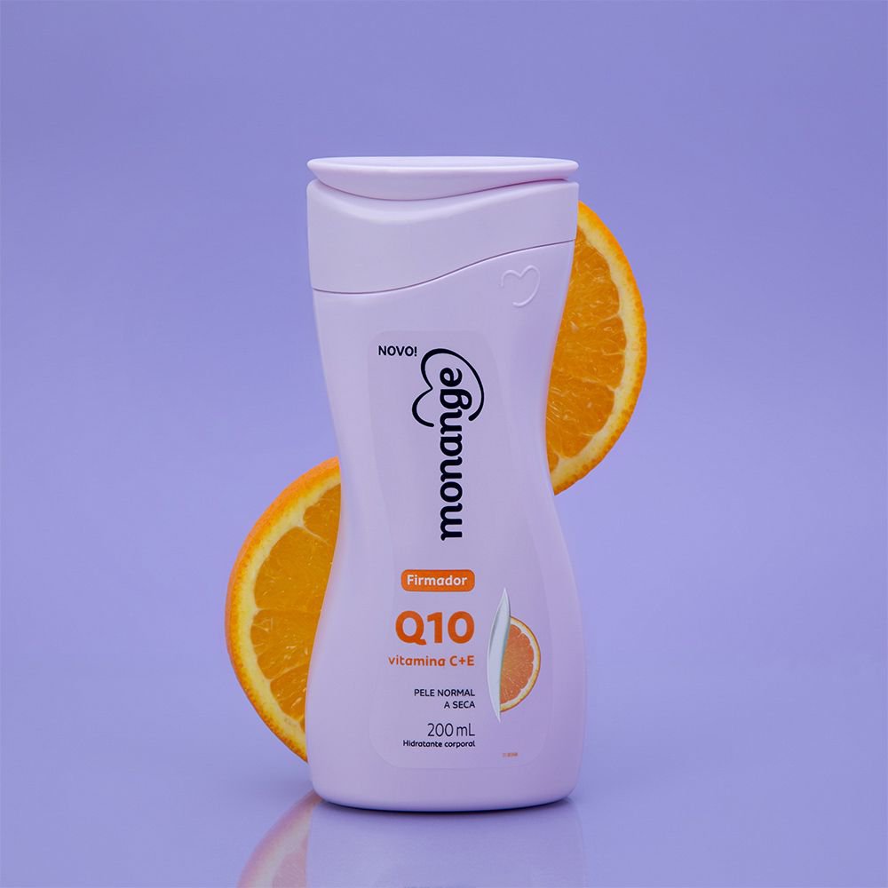 Hidratante Corporal Firmador Pele Normal a Seca Monange Q10 Frasco 200ml - Imagem 4