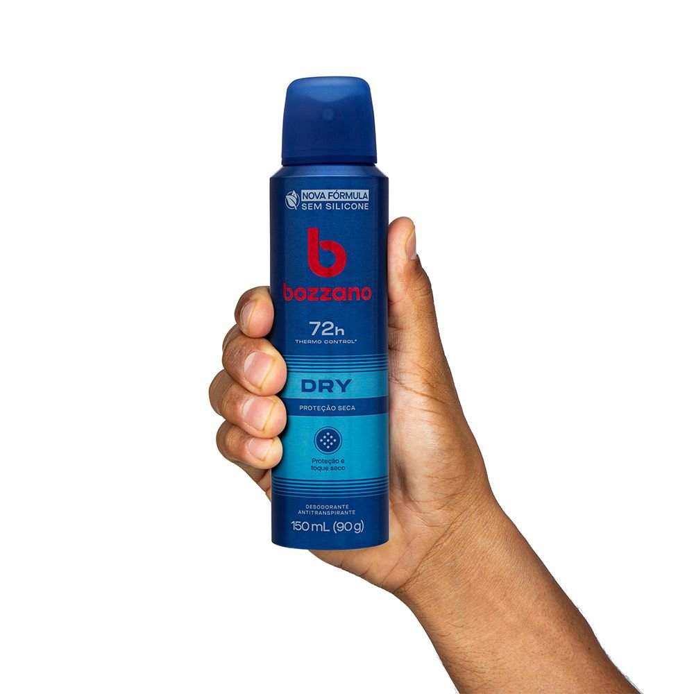 Desodorante Aerossol Antitranspirante Masculino Bozzano Dry 150ml - Imagem 2