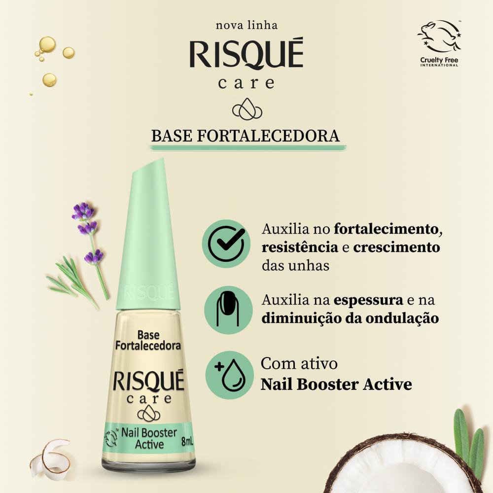 Esmalte Base Fortalecedora Risqué Care Frasco 8ml - Imagem 3