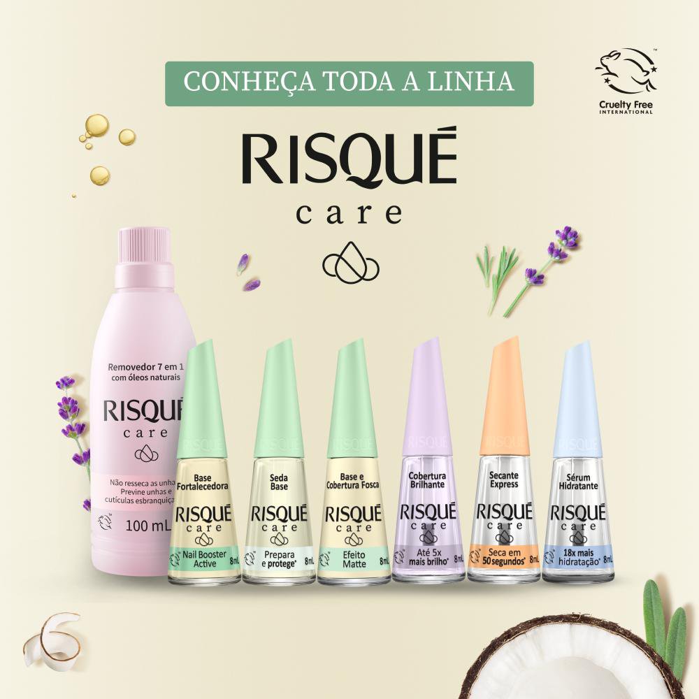 Esmalte Base Fortalecedora Risqué Care Frasco 8ml - Imagem 5