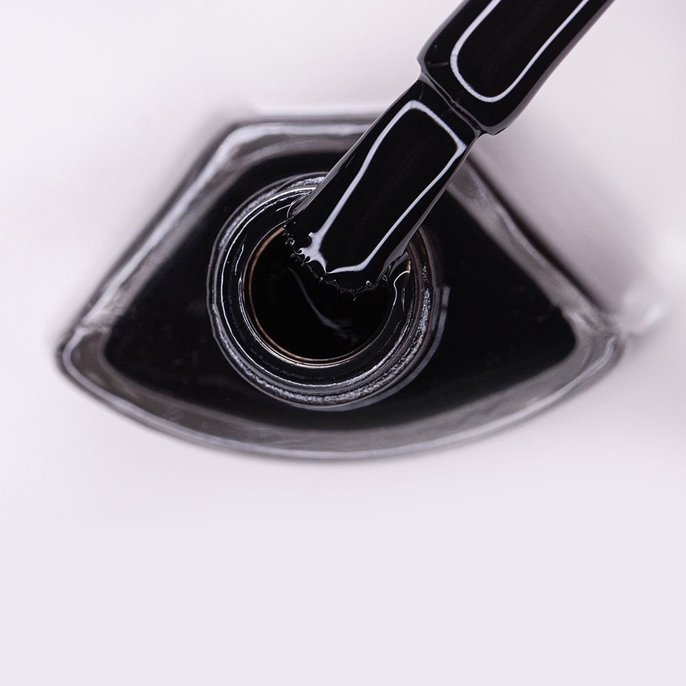 Esmalte Risqué Diamond Gel Preto Caviar Cremoso 9,5ml - Imagem 3