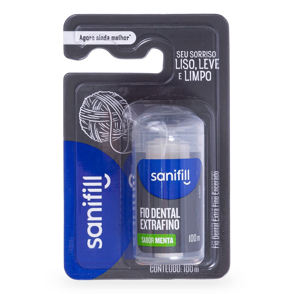Fio Dental Extrafino 100m Menta Sanifill