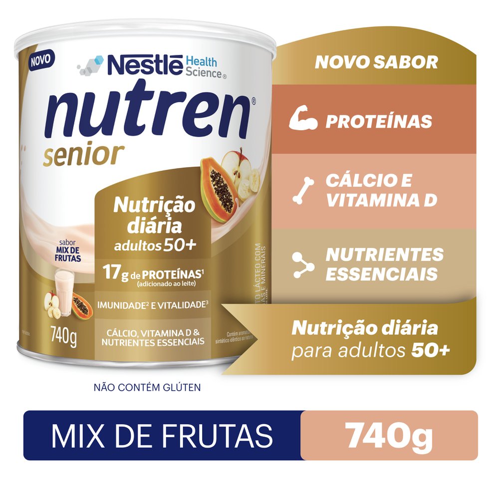 Complemento Alimentar Nutren Senior Mix de Frutas - 740g