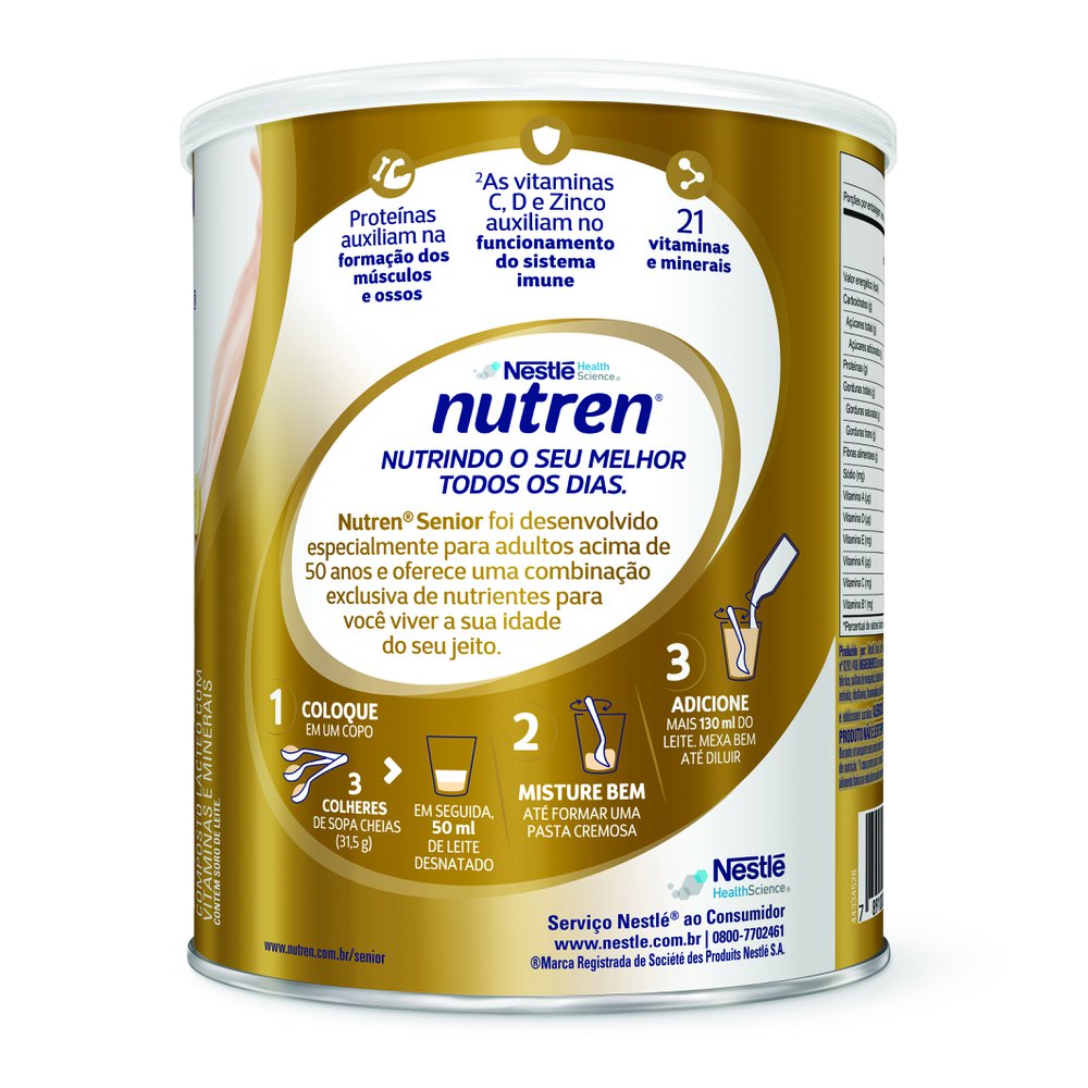 Complemento Alimentar Nutren Senior Mix de Frutas - 740g - Imagem 4