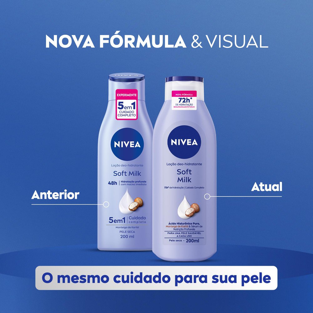 NIVEA Hidratante Desodorante Soft Milk 200ml - Imagem 4