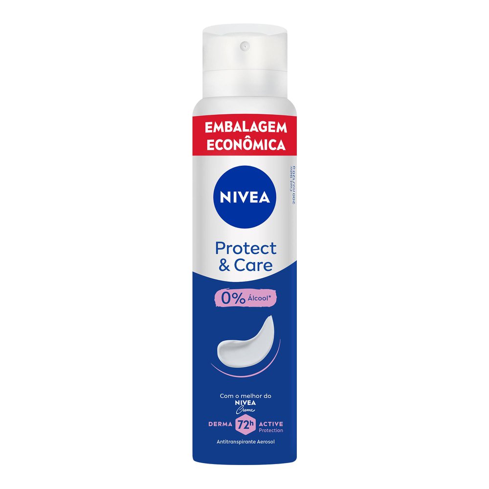 NIVEA Desodorante Antitranspirante Aerossol Protect & Care 200ml
