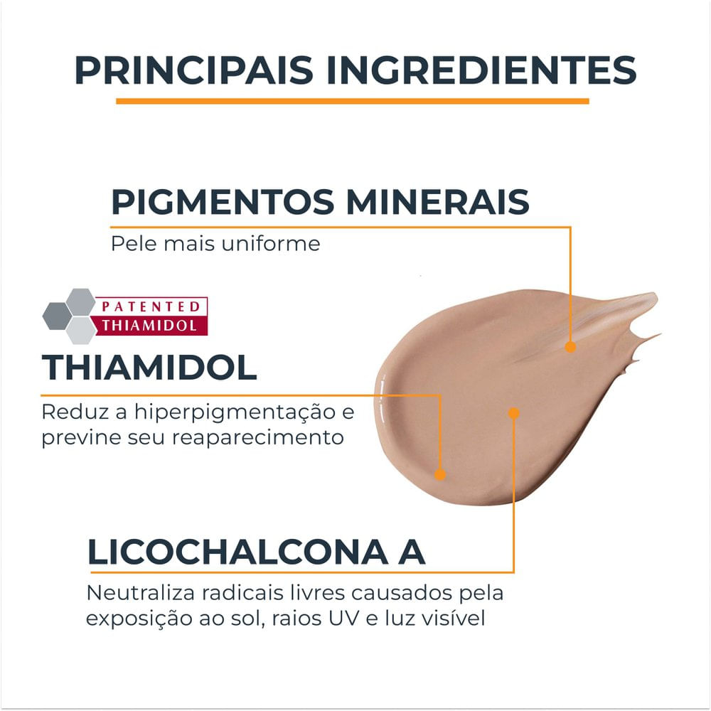 EUCERIN Protetor Solar Facial Antimanchas Cor Média FPS 70 50ml, Pigment Control, Proteção UVA, UVB e Luz Visível, Thiamidol - Imagem 5