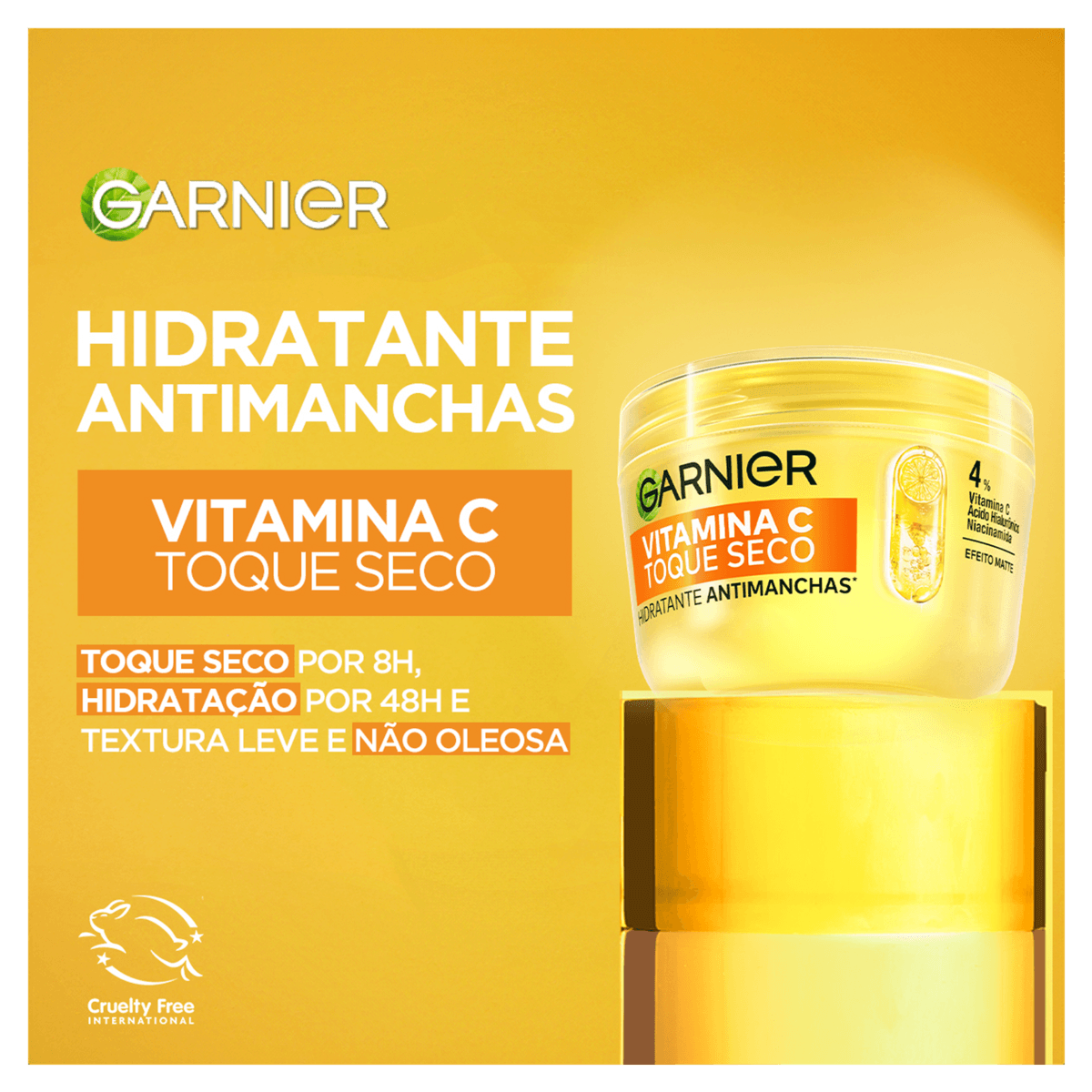 Hidratante Gel Vitamina C Toque Seco Antimanchas Facial Garnier - 85g - Imagem 3