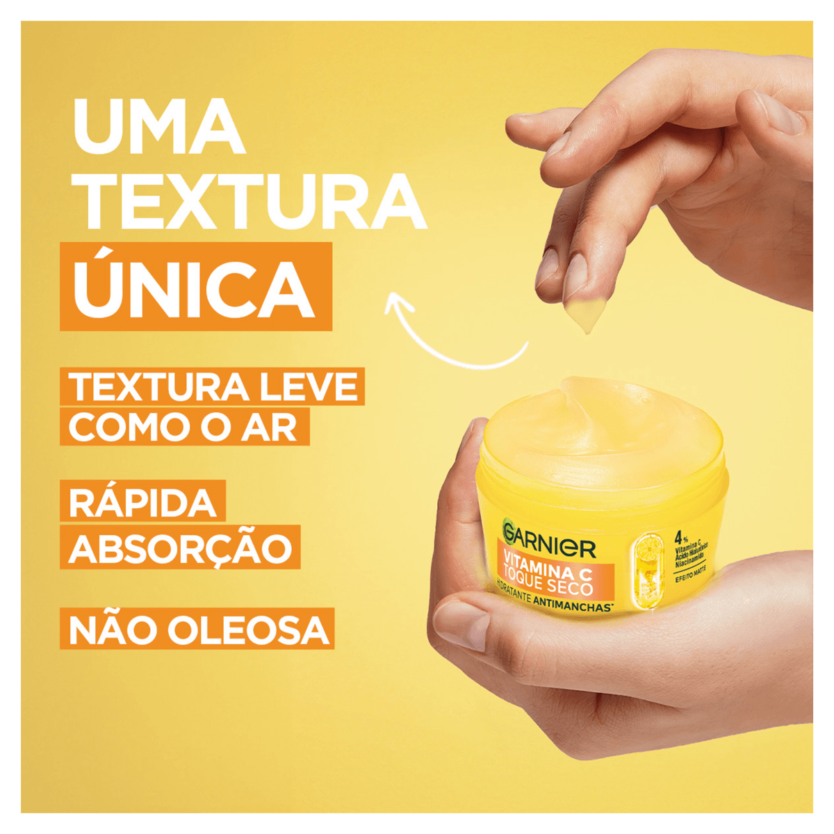 Hidratante Gel Vitamina C Toque Seco Antimanchas Facial Garnier - 85g - Imagem 4