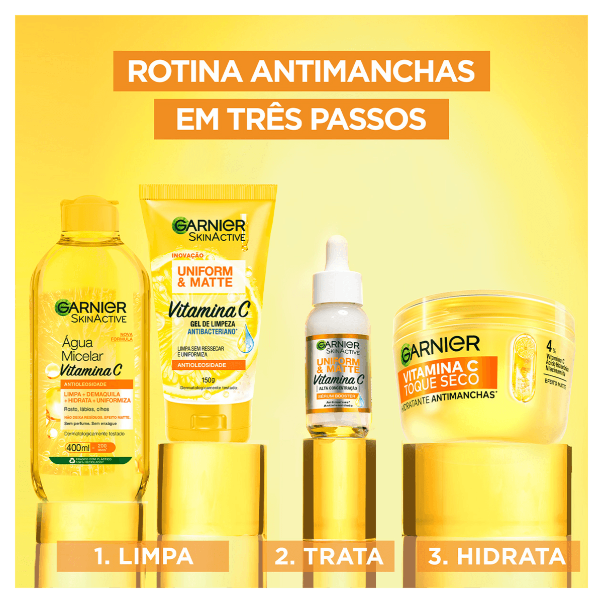 Hidratante Gel Vitamina C Toque Seco Antimanchas Facial Garnier - 85g - Imagem 5