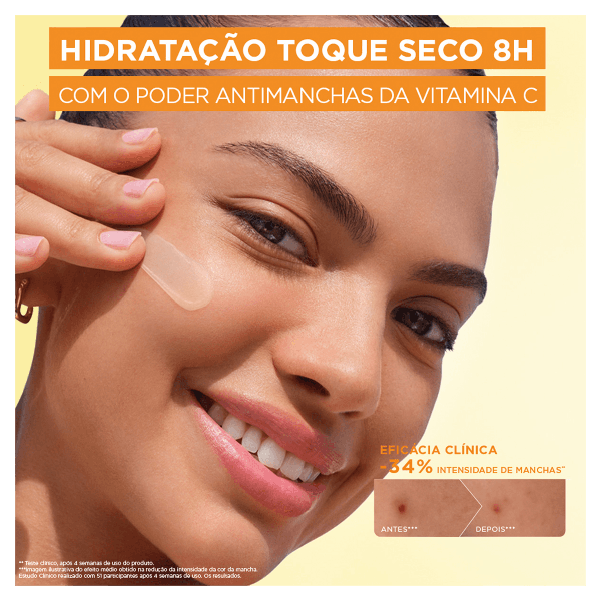 Hidratante Gel Vitamina C Toque Seco Antimanchas Facial Garnier - 85g - Imagem 8