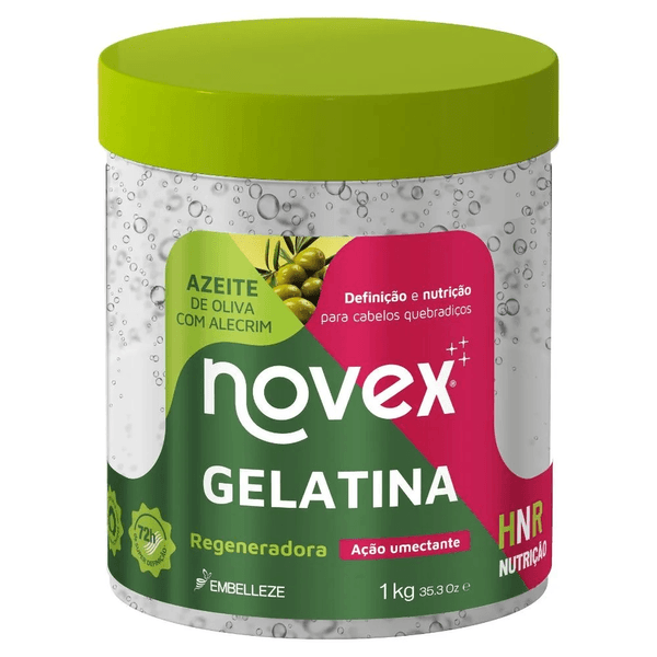 Gelatina Capilar Azeite de Oliva com Alecrim 1kg Novex Gelatina Capilar Novex Azeite de Oliva com Alecrim - 1k