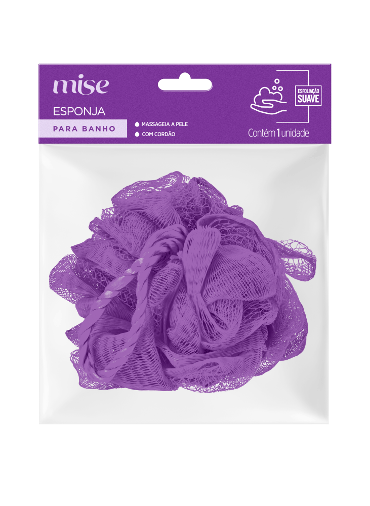 Esponja para Banho Mise Lilás - 1 Unidade