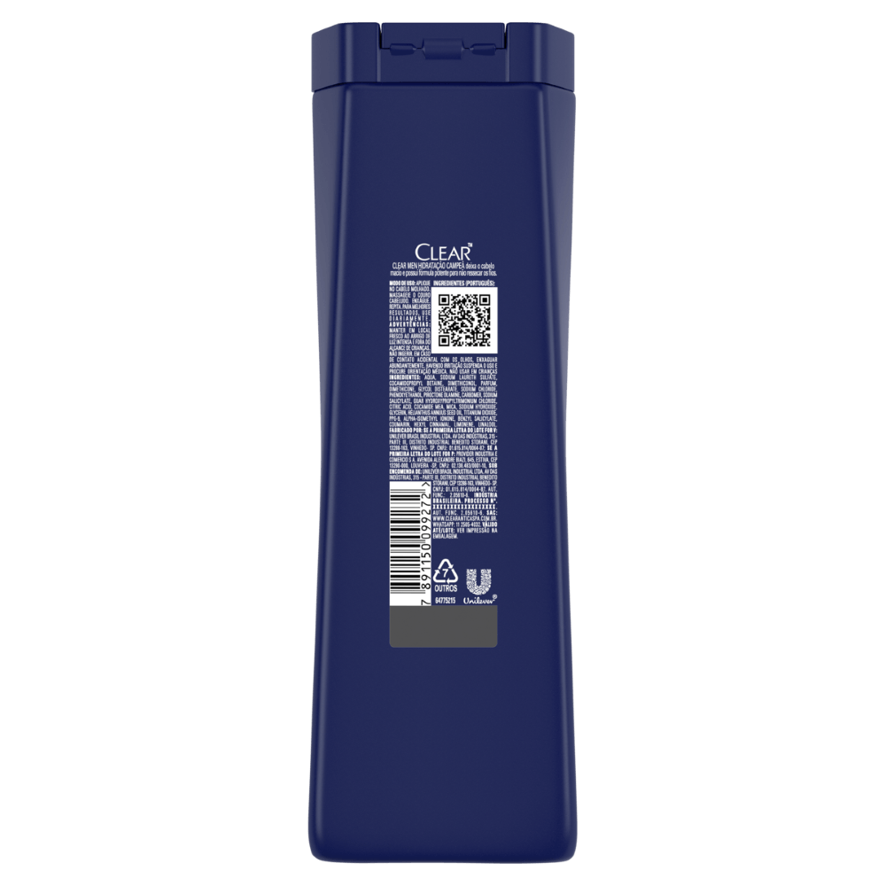 Shampoo Anticaspa Vini Jr. Clear Men Hidratação Campeã - 400ml - Imagem 2