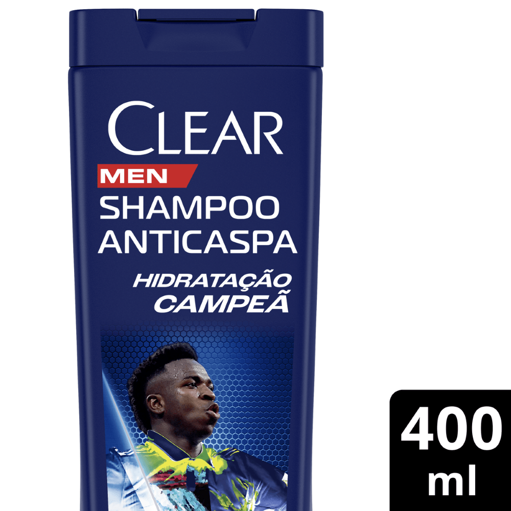 Shampoo Anticaspa Vini Jr. Clear Men Hidratação Campeã - 400ml - Imagem 3