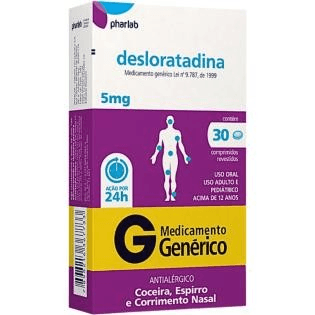 Desloratadina 5mg 30 Comprimidos - Pharlab