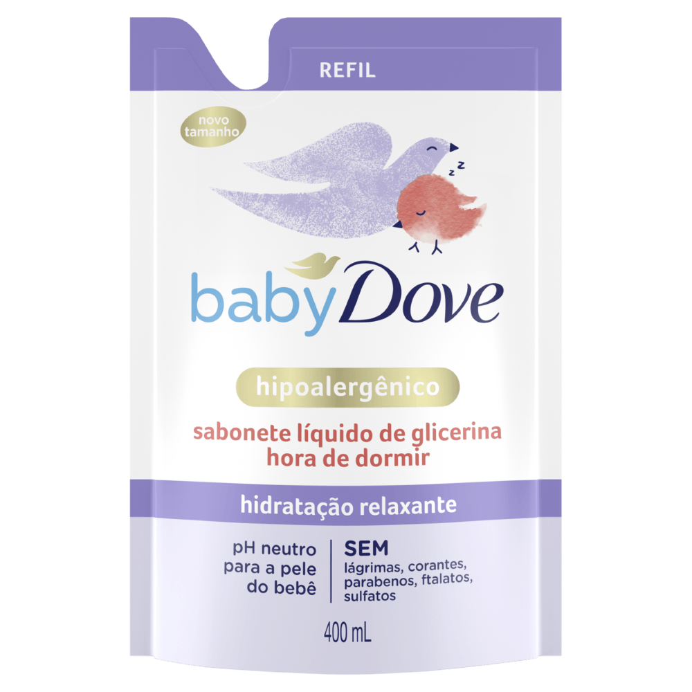 Sabonete Líquido Dove Baby Pele Delicada Refil - 400ml