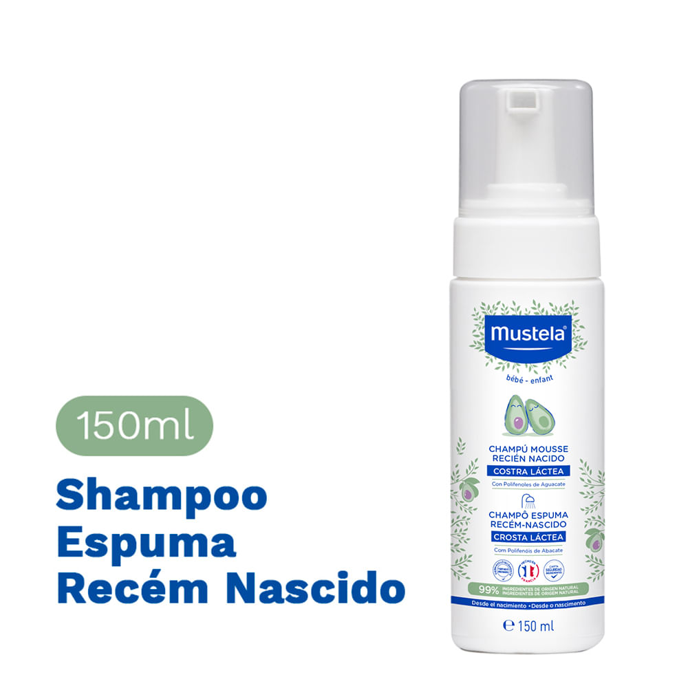 Shampoo Espuma Mustela Bebê Recém Nascido - 150ml - Imagem 2