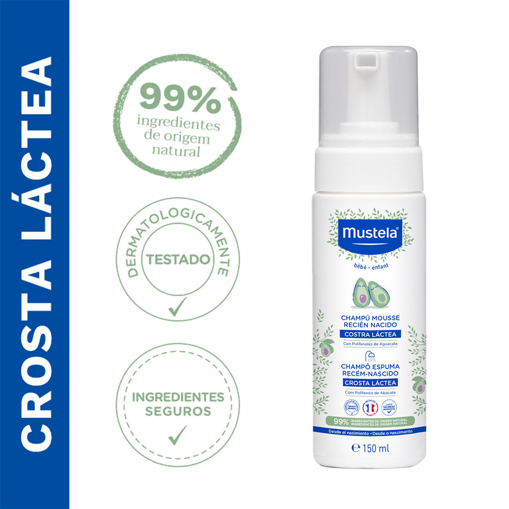 Shampoo Espuma Mustela Bebê Recém Nascido - 150ml - Imagem 3