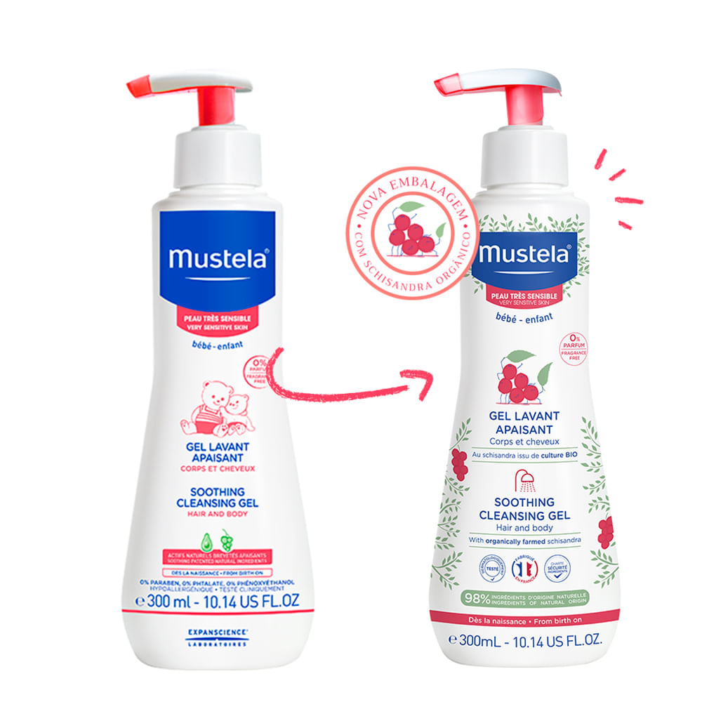 Gel Lavante Calmante Mustela Bebê Pele Muito Sensível - 300ml - Imagem 6