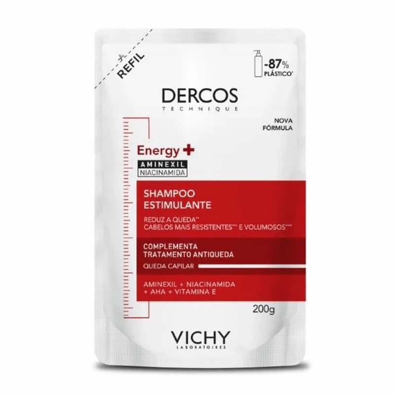 Shampoo Estimulante Vichy Dercos Energy+ 200g Refil